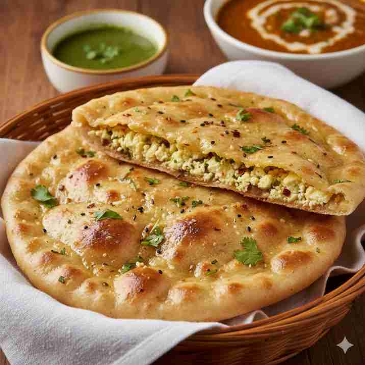 Jain Paneer kulcha 